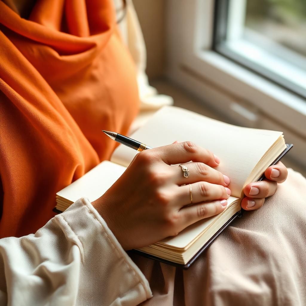 Journaling by the window